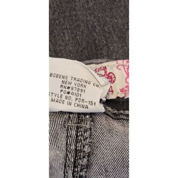 Denim & Rivets Women’s Black Striped Embellished Legs Denim Jeans‎ Size 24 - Picture 15 of 15